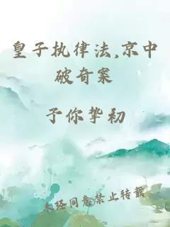 皇子执律法,京中破奇案